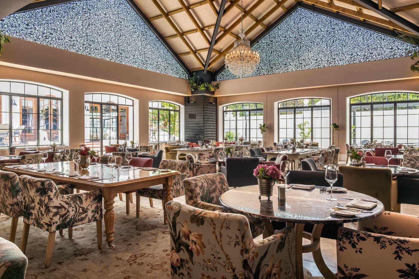 Lanzerac manor restaurant interior